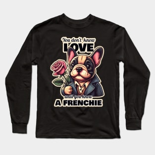 French Bulldog Valentine's day Long Sleeve T-Shirt